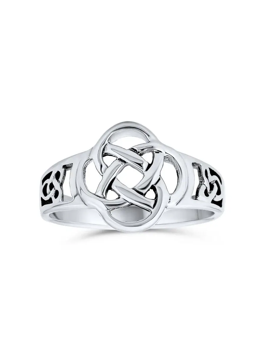 Кольцо из стерлингового серебра с кельтским узлом, модель Best Friend Celtic Love Knot Infinity — изображение 1 из 5
