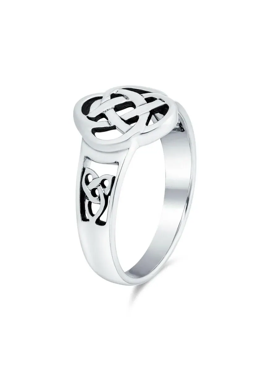 Кольцо из стерлингового серебра с кельтским узлом, модель Best Friend Celtic Love Knot Infinity — изображение 2 из 5