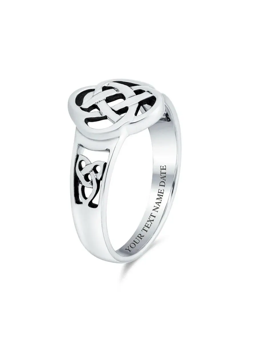 Кольцо из стерлингового серебра с кельтским узлом, модель Best Friend Celtic Love Knot Infinity — изображение 5 из 5