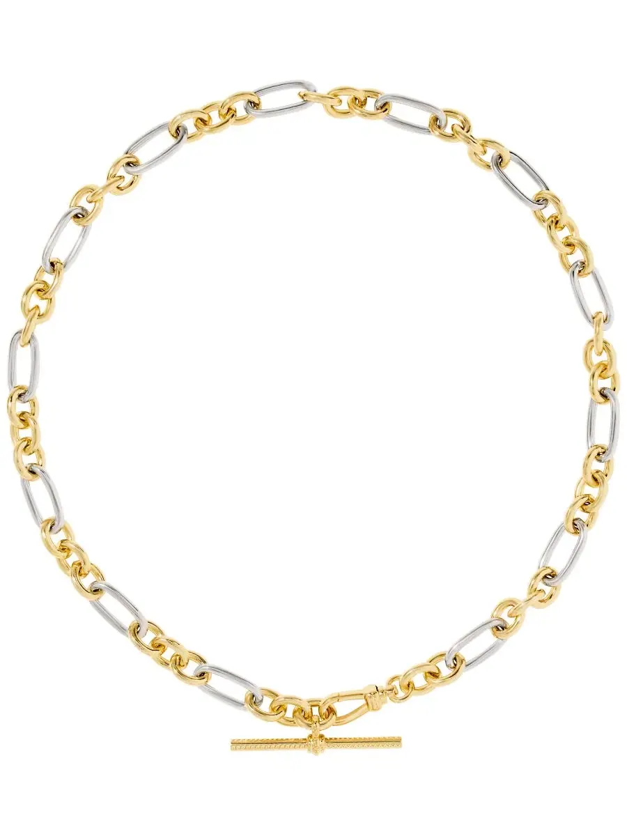 Ожерелье-цепь с комбинированными звеньями Embry Mixed Metal Link and Chain Kendra Scott — изображение 1 из 4, оттенок мульти