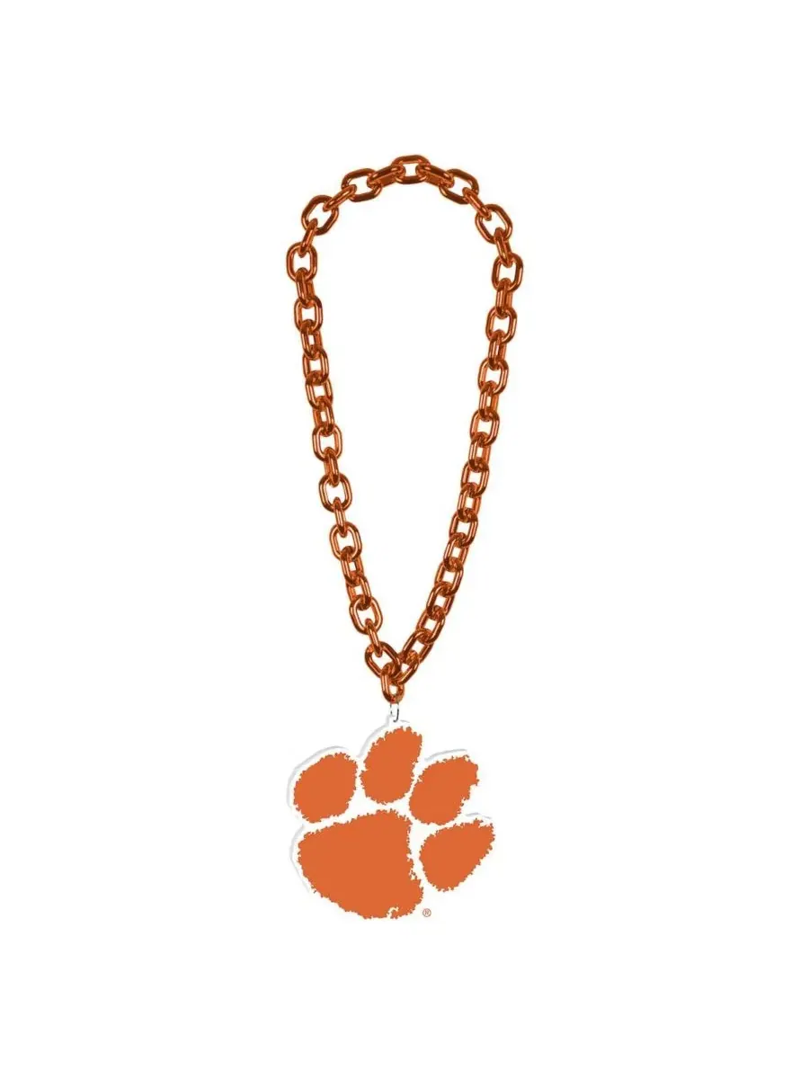 Ожерелье с подвеской Clemson Tigers Big Chain Logo Wincraft — изображение 1 из 1, оттенок нет цвета