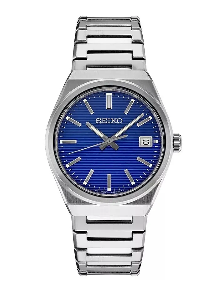 Мужские часы Essentials с браслетом из нержавеющей стали 39 мм Seiko — изображение 1 из 3, оттенок синий