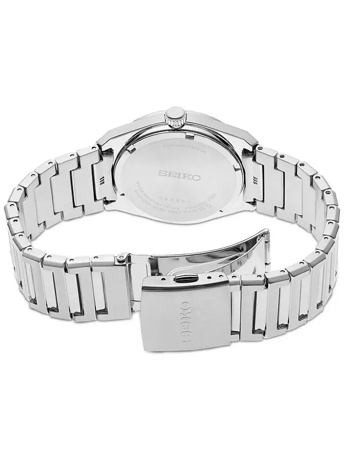 Мужские часы Essentials с браслетом из нержавеющей стали 39 мм Seiko — изображение 3 из 3, оттенок синий