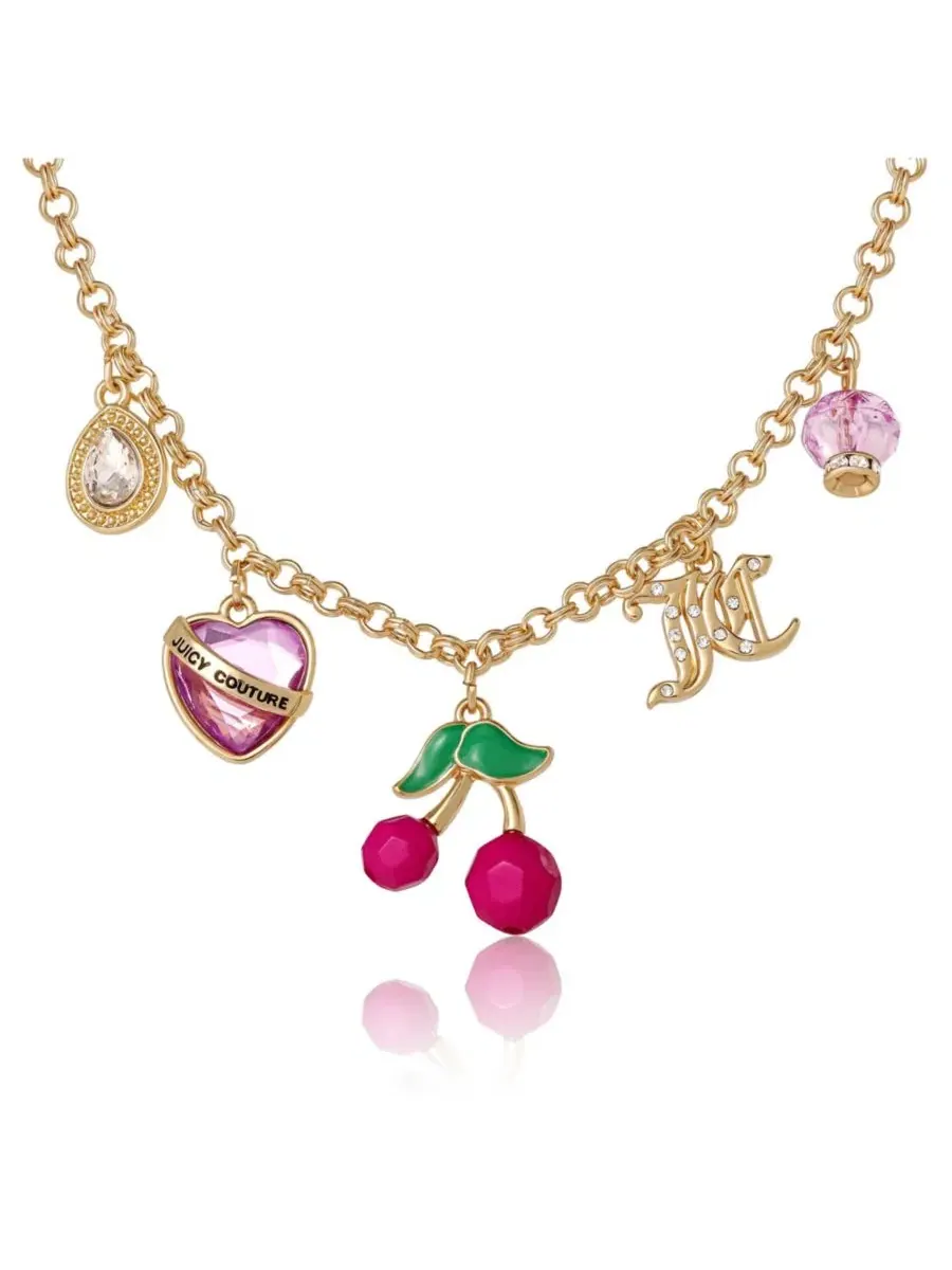 Колье с подвеской в виде вишни - 18 + 5 см Juicy Couture