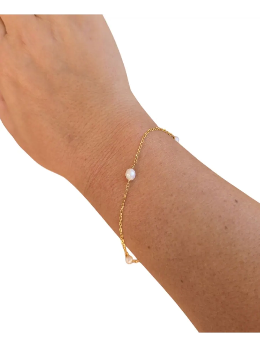Браслет из пресноводного жемчуга MINU Jewels — изображение 2 из 2, оттенок белый