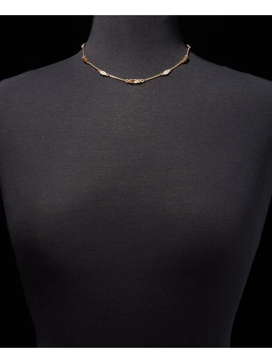 Колье с кристаллами Crystal Station Collar, 40 см + удлинитель 8 см Givenchy — изображение 3 из 4, оттенок темный розовый