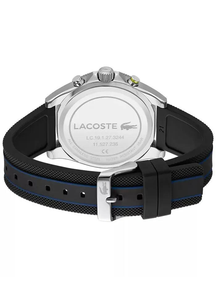 Мужские синие силиконовые часы с гротом, 43 мм Lacoste — изображение 3 из 4, оттенок синий