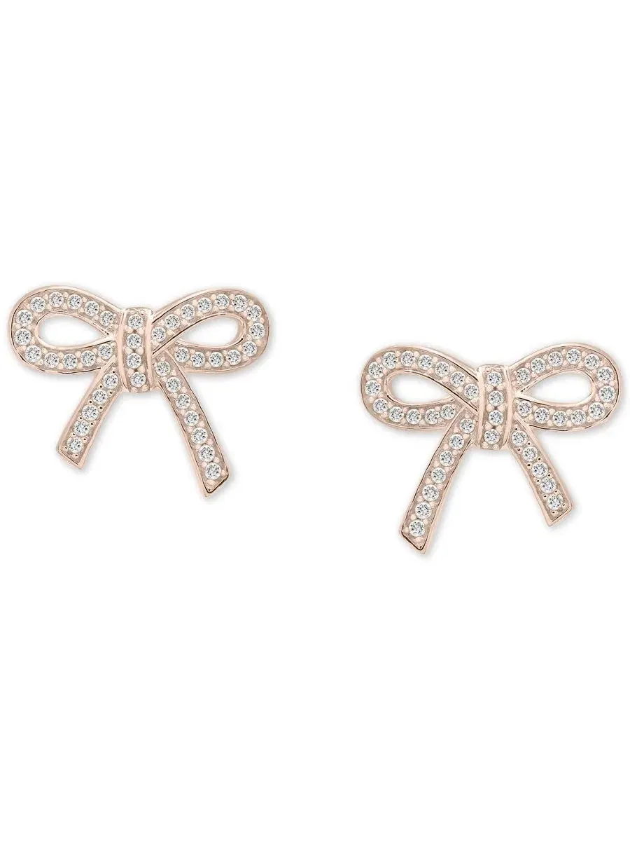 Коллекция ювелирных украшений Diamond Bow из 14-каратного золота Wrapped — изображение 3 из 3, оттенок розовый золотистый