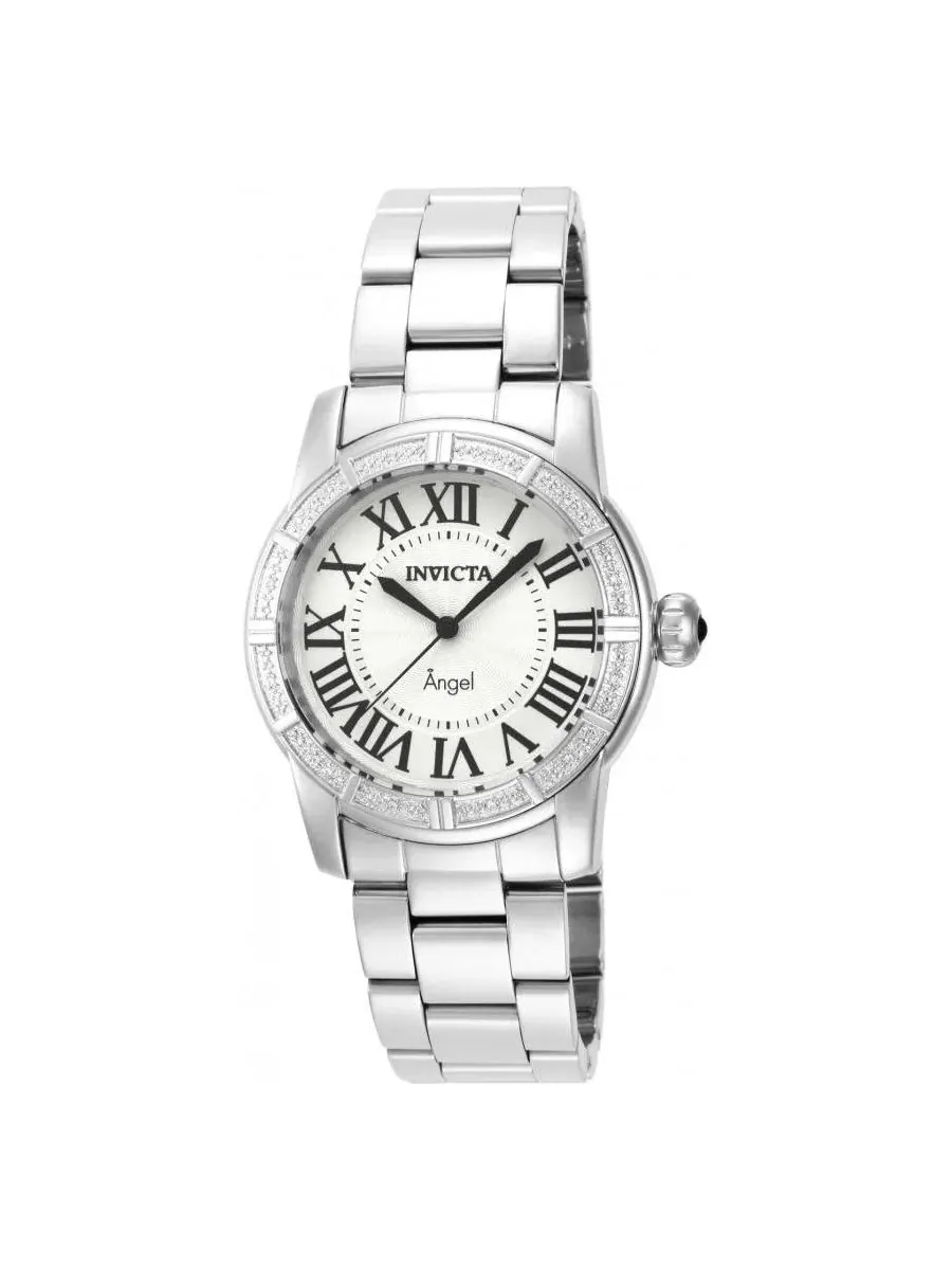 Женские часы Angel Quartz, 38 мм Invicta — изображение 1 из 3, оттенок серебряный