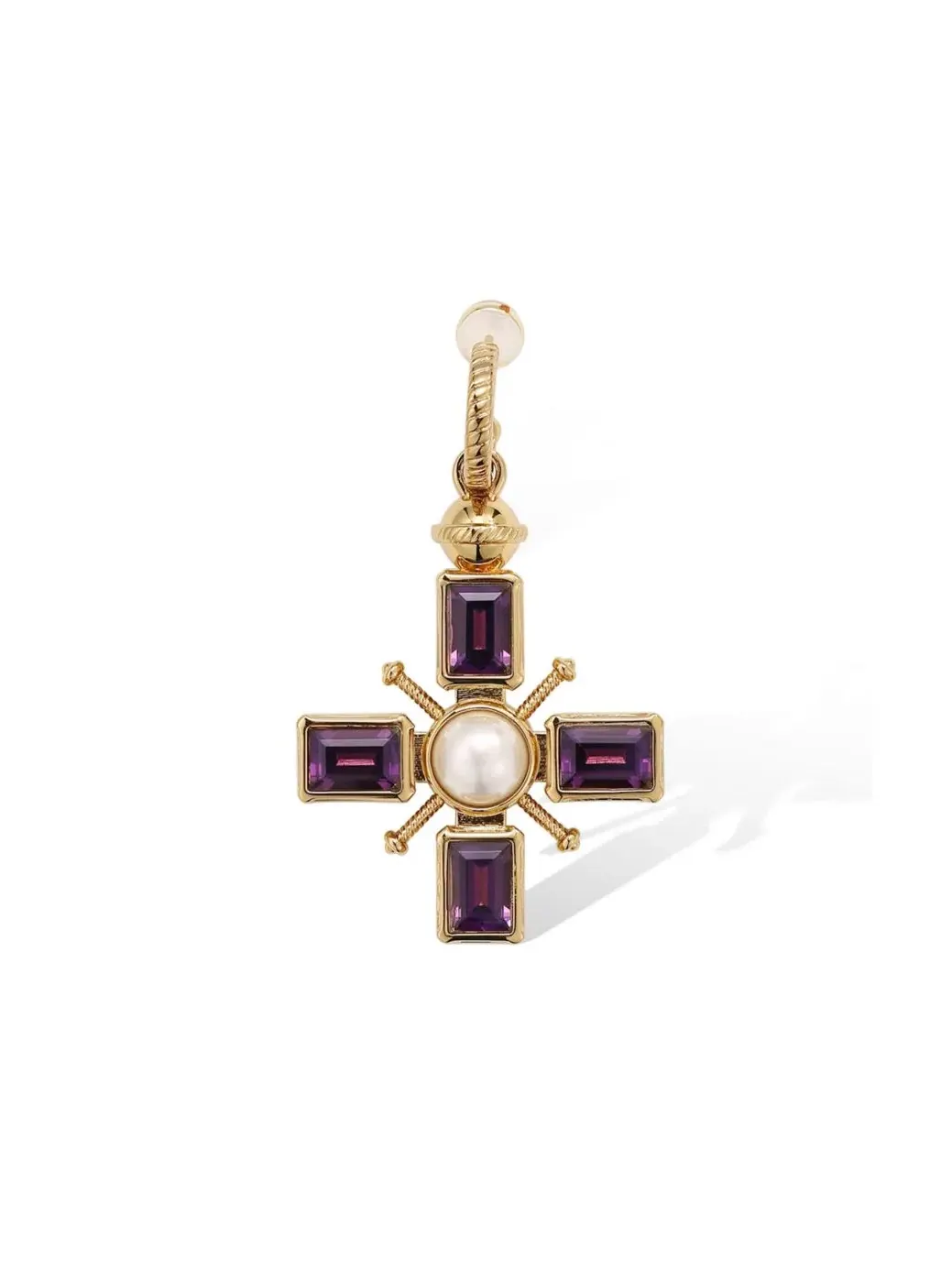 Серьги-кресты Byzantine Cross с подвеской RETRO CHIC — изображение 2 из 3