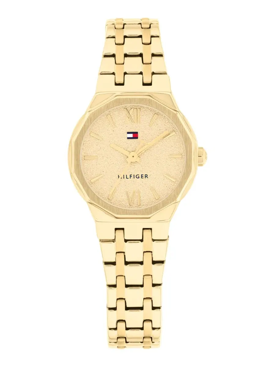 Женские часы с золотистым браслетом из нержавеющей стали, 25 мм Tommy Hilfiger