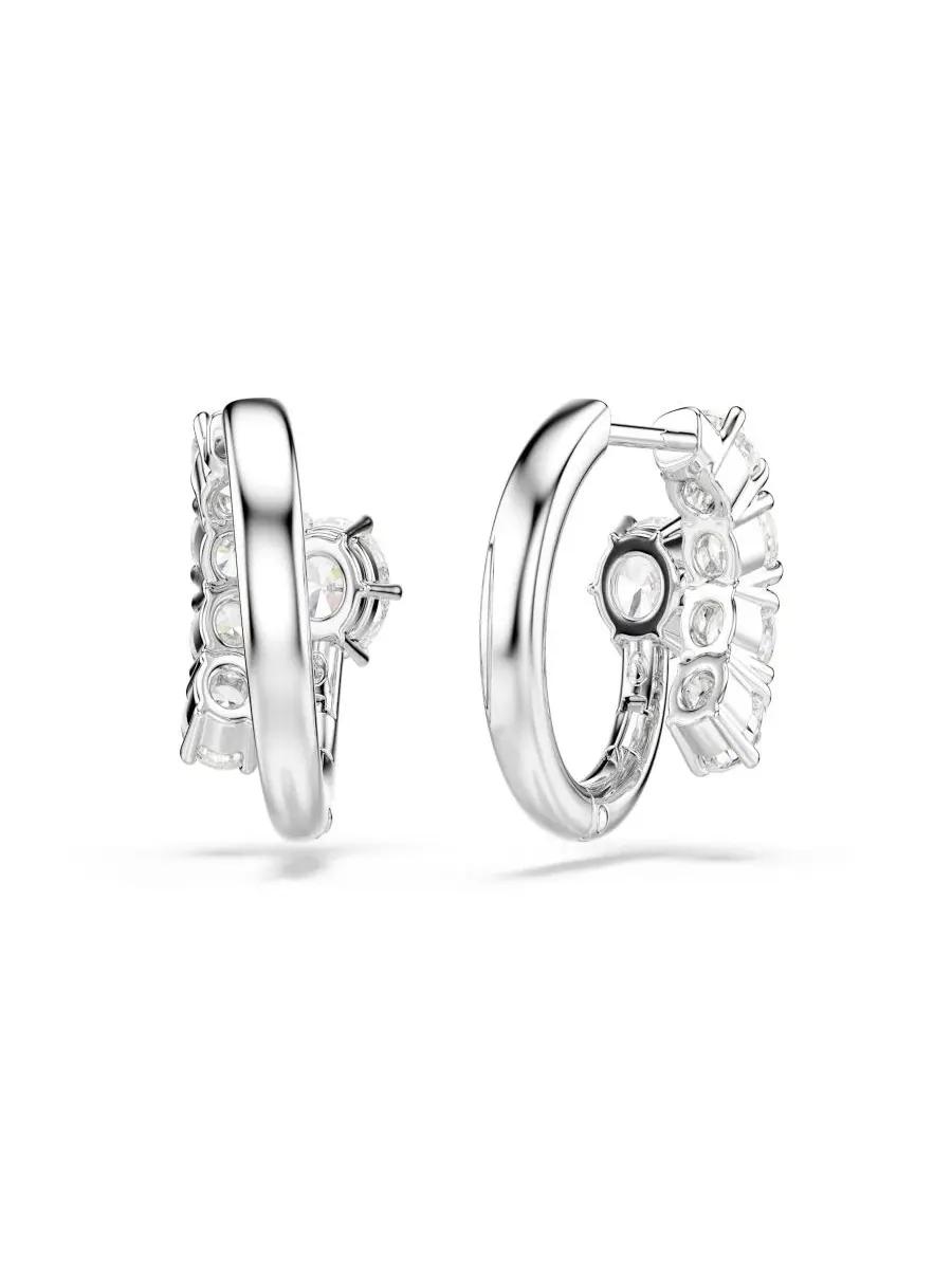 Серьги-спирали с кристаллами Swarovski — изображение 6 из 6, оттенок белый