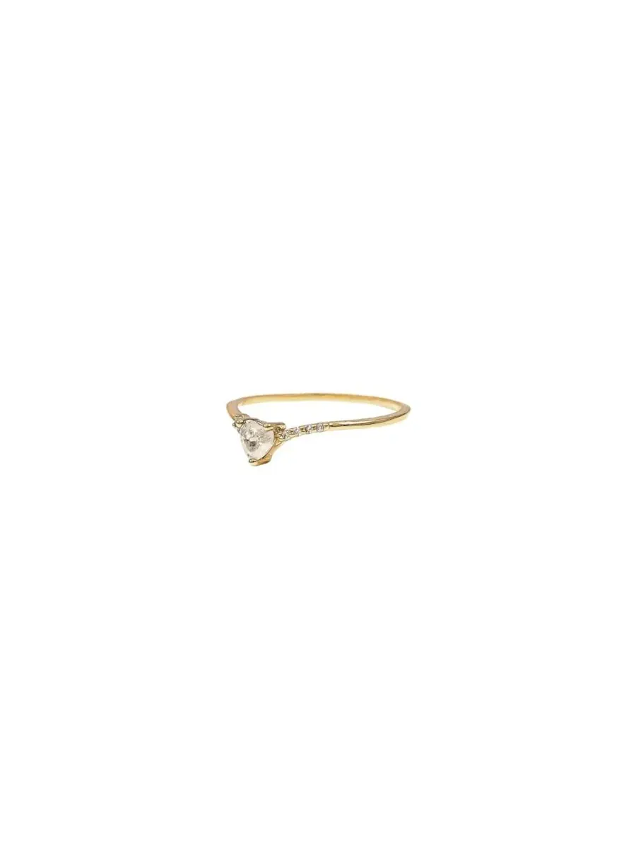 Кольцо Bella с сердцем, 14k золотое покрытие Bearfruit Jewelry — изображение 3 из 3