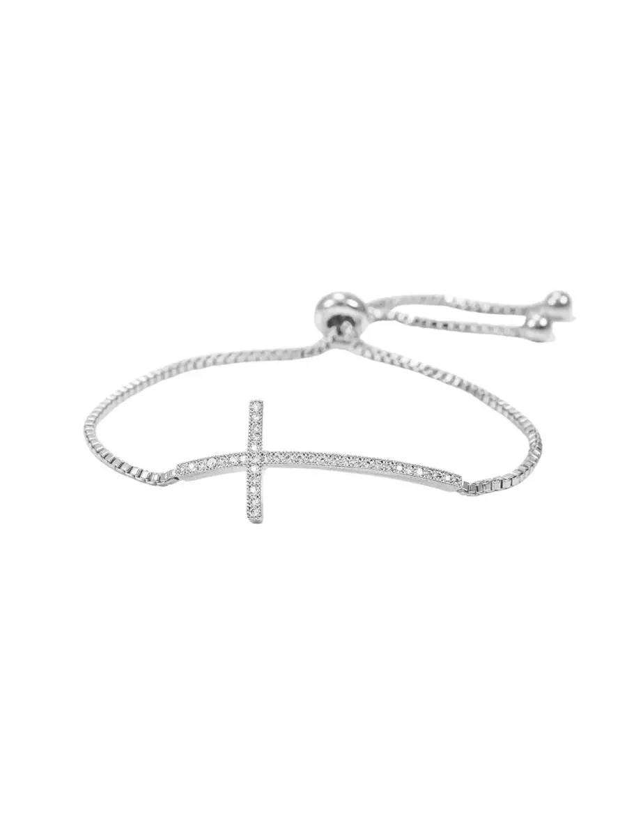 Браслет с крестом, цепочка, подвеска, бренд Bearfruit Jewelry