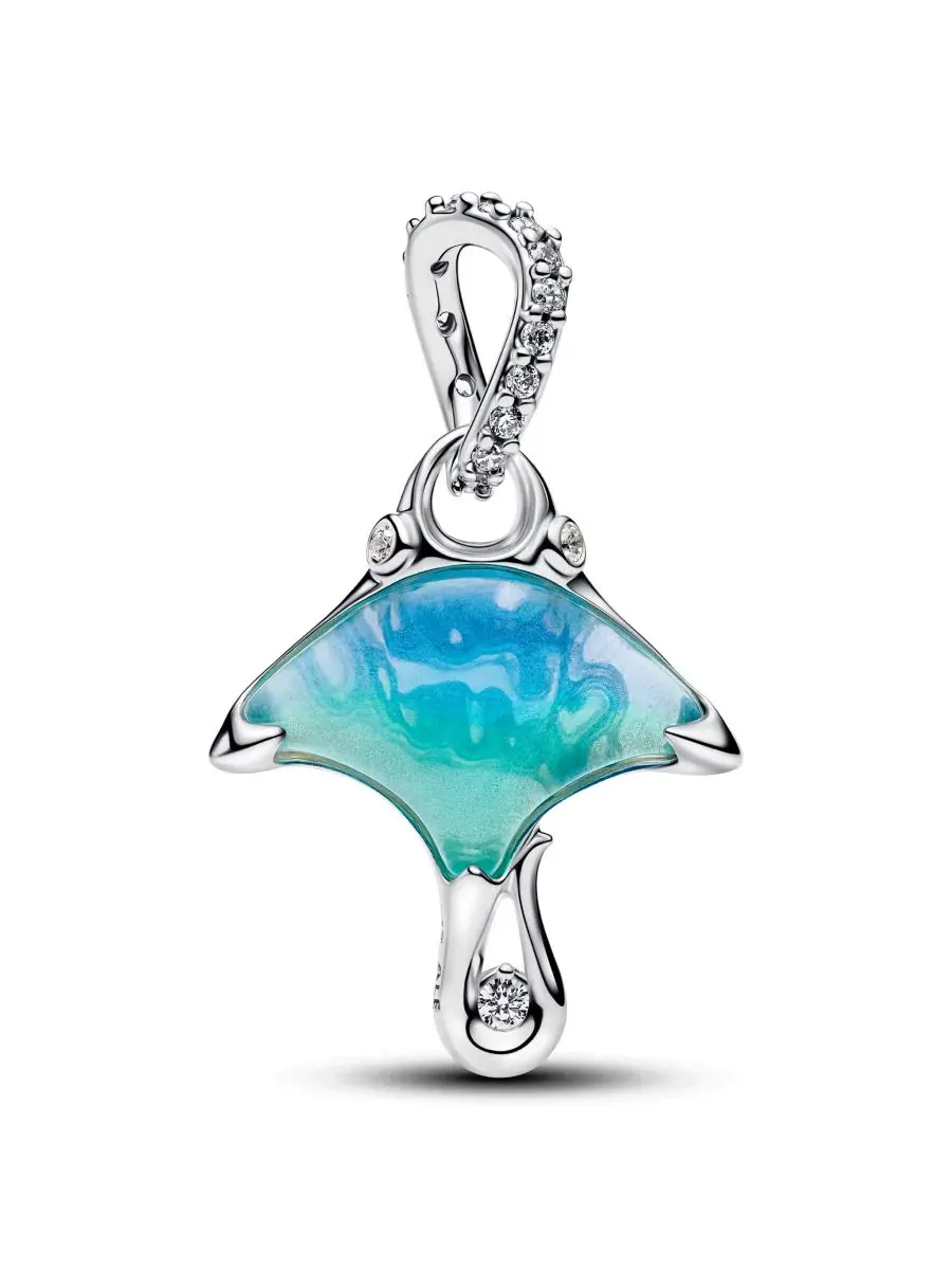 Подвеска-шарм Manta Ray Dangle Charm Pandora — изображение 1 из 4, оттенок серебристый
