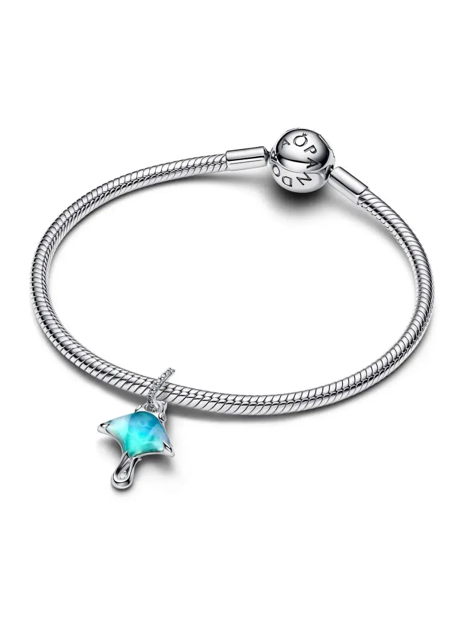 Подвеска-шарм Manta Ray Dangle Charm Pandora — изображение 3 из 4, оттенок серебристый