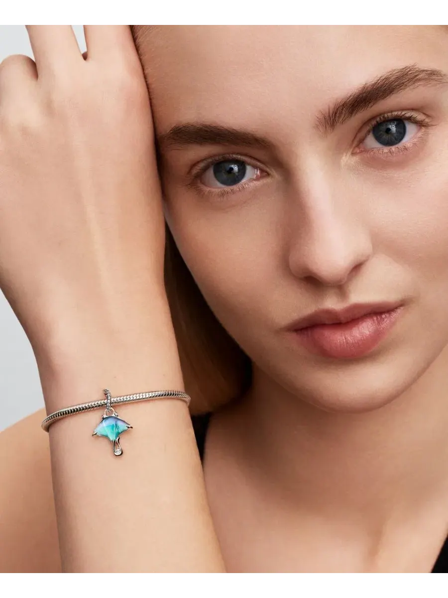 Подвеска-шарм Manta Ray Dangle Charm Pandora — изображение 4 из 4, оттенок серебристый