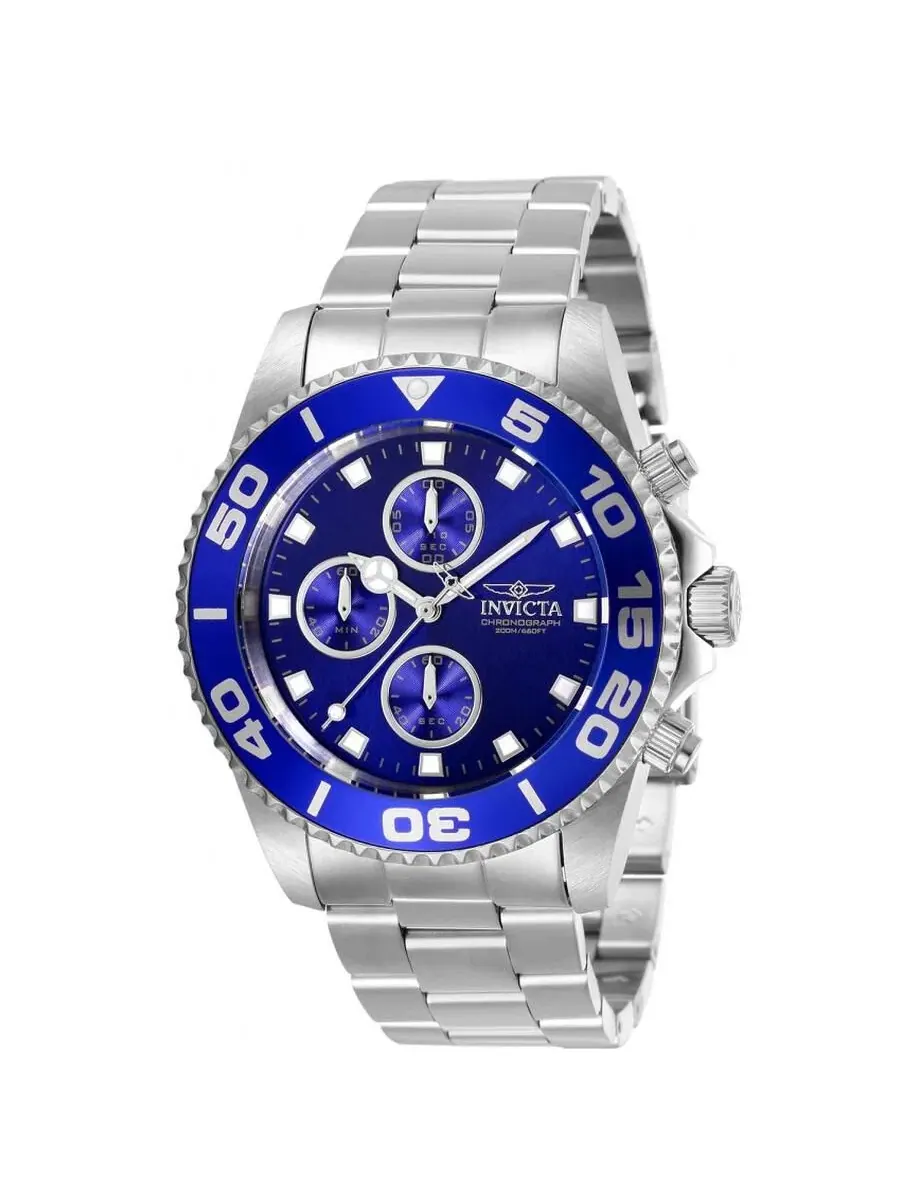Мужские кварцевые часы 28690 Pro Diver с многофункциональным циферблатом Invicta, нержавеющая сталь — изображение 1 из 3