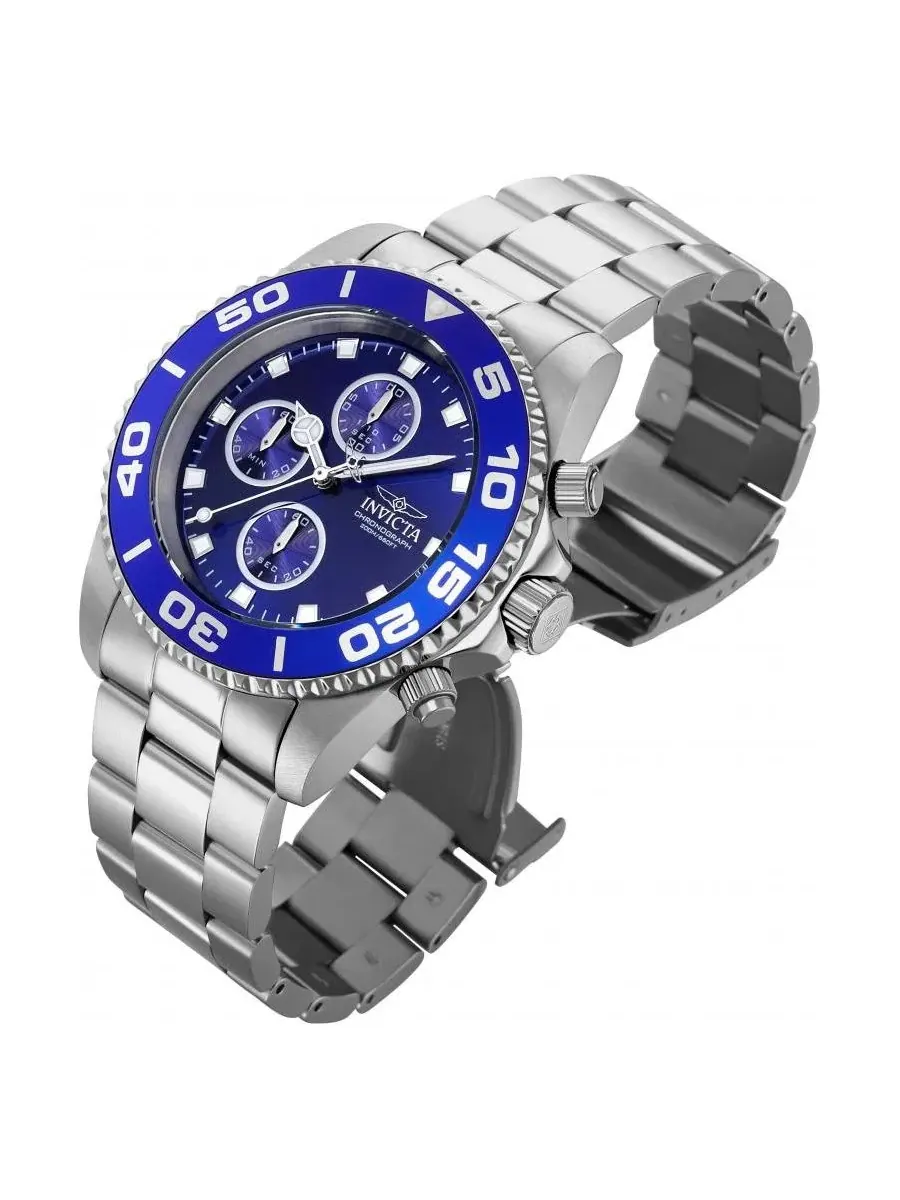 Мужские кварцевые часы 28690 Pro Diver с многофункциональным циферблатом Invicta, нержавеющая сталь — изображение 2 из 3