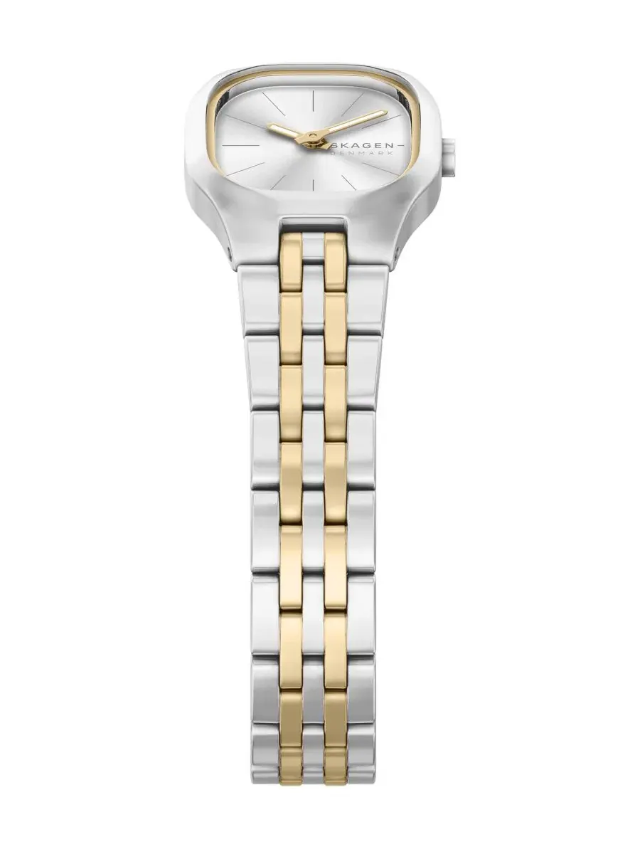 Женские часы Mellem Micro Quartz Two-Hand Two-Tone Stainless Steel Less Than Skagen — изображение 5 из 7, оттенок мульти