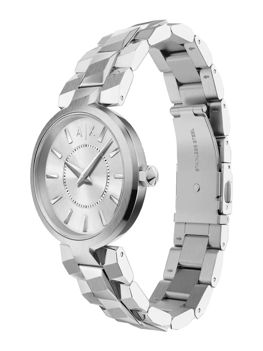 Женские часы Audora Two-Hand из нержавеющей стали A|X Armani Exchange — изображение 4 из 7, оттенок серебряный