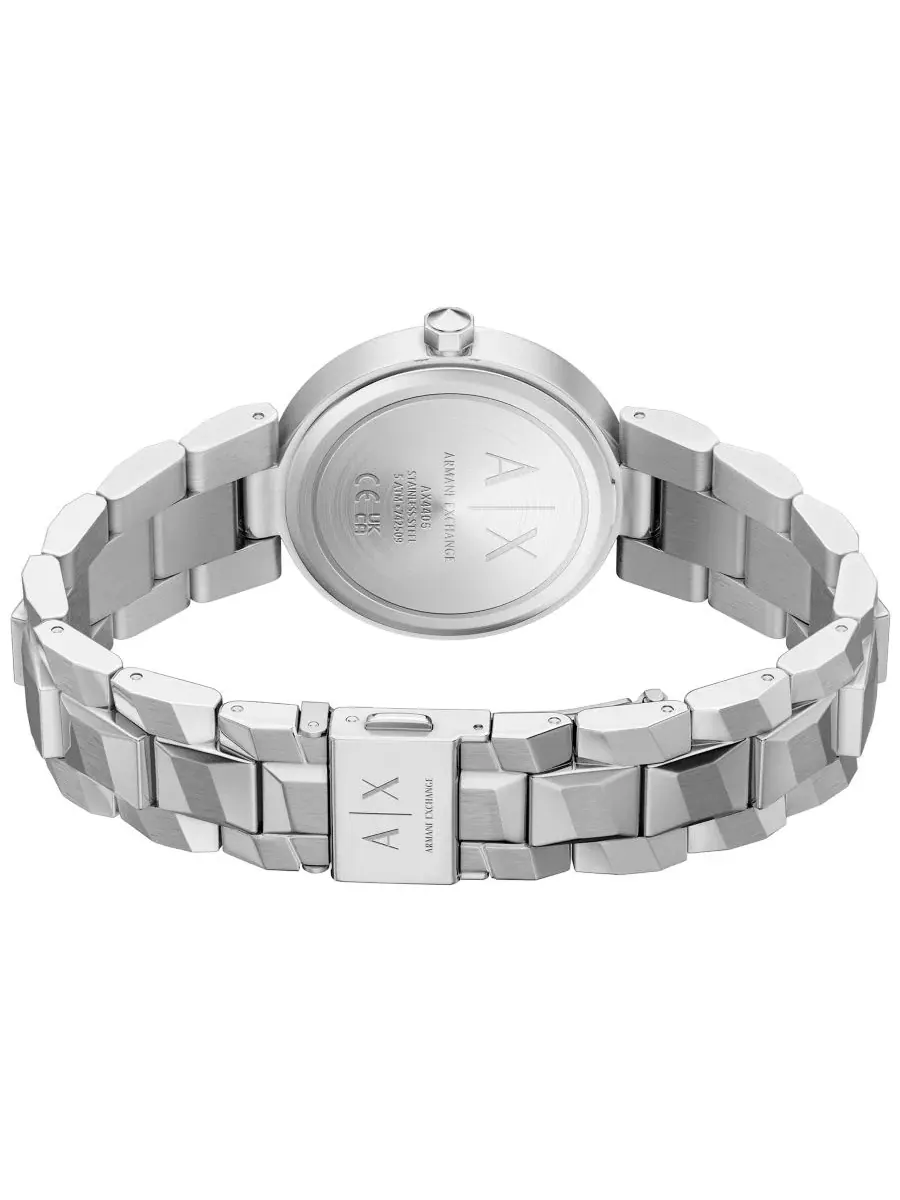 Женские часы Audora Two-Hand из нержавеющей стали A|X Armani Exchange — изображение 6 из 7, оттенок серебряный