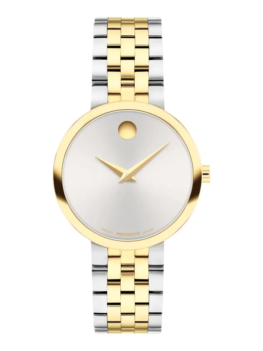 Женские часы Museum Classic Swiss Quartz из стали с PVD-покрытием Movado — изображение 1 из 3, оттенок мульти