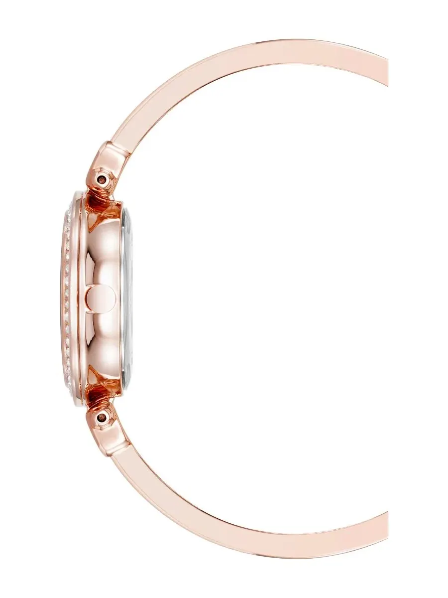 Женские часы с браслетом в комплекте, кварцевые, розовое золото Anne Klein — изображение 3 из 3, оттенок розовый