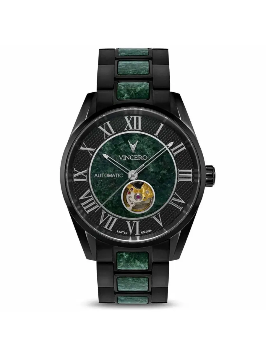 Мужские часы с итальянской мраморной инкрустацией, модель Marble Automatic Vincero