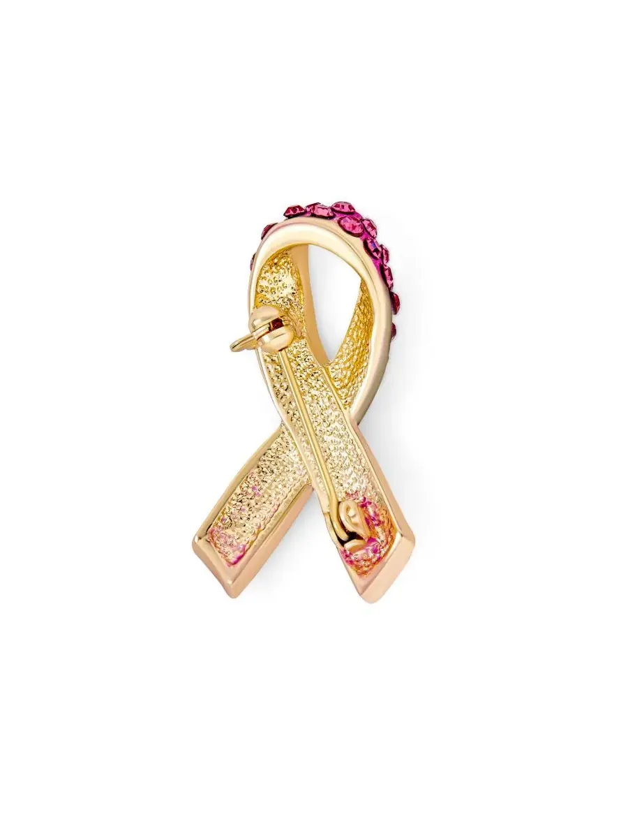 Брошь-булавка с кристаллами и эмалью, символ борьбы с раком, модель Cancer Awareness Bling Jewelry — изображение 4 из 5
