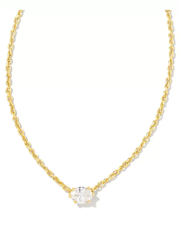 Ожерелье с подвеской Cailin из кубического циркония Kendra Scott — изображение 2 из 3, оттенок золото
