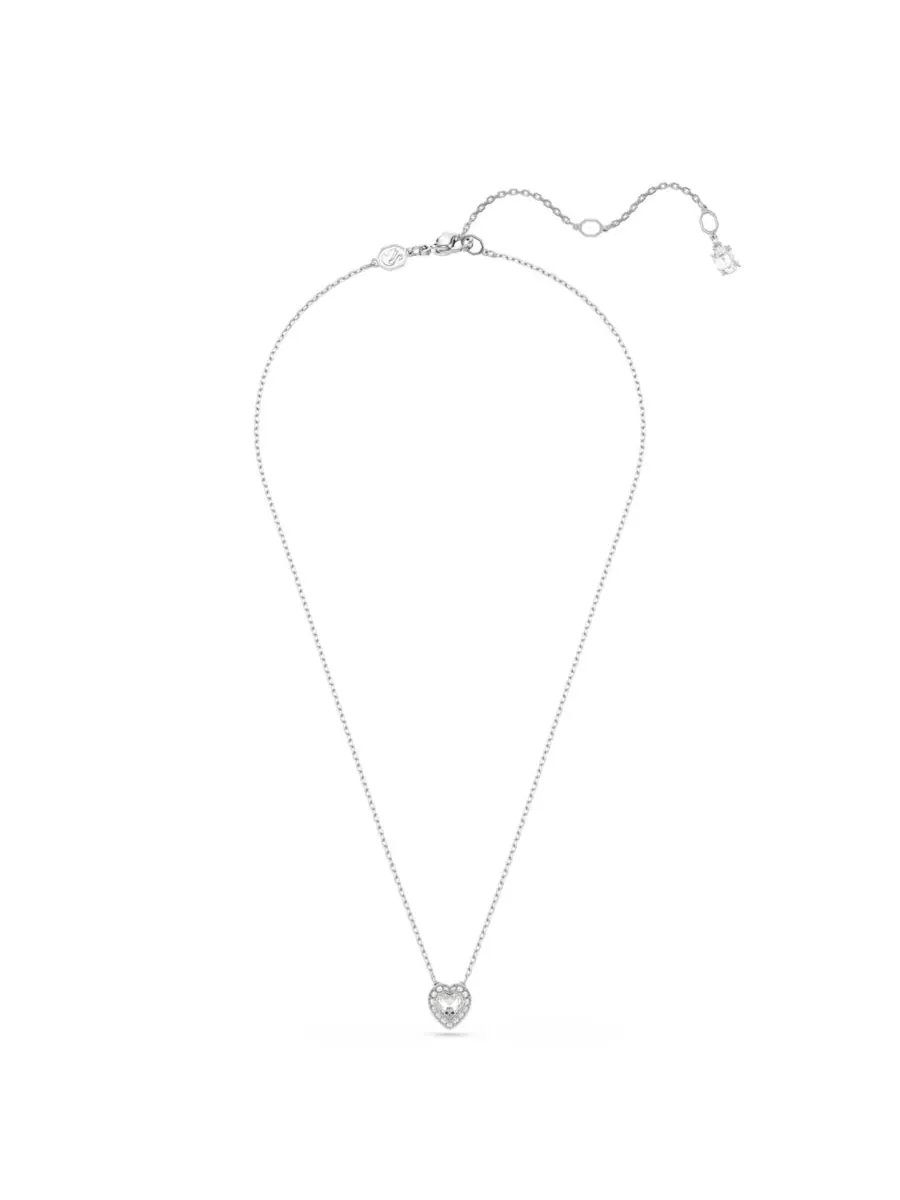 Подвеска в виде сердца с родиевым покрытием от Ariana Grande x Swarovski, выполненная в технике — изображение 1 из 10