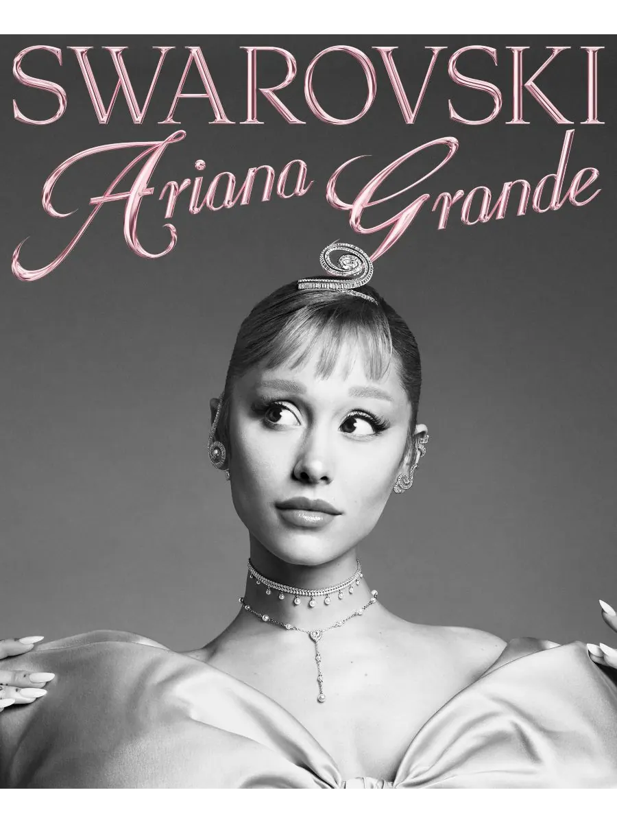 Подвеска в виде сердца с родиевым покрытием от Ariana Grande x Swarovski, выполненная в технике — изображение 8 из 10