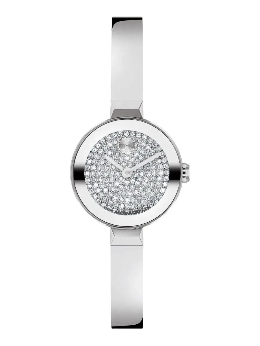 Женские часы Bold Bangle Mini с браслетом из нержавеющей стали Movado — изображение 1 из 3, оттенок серебряный