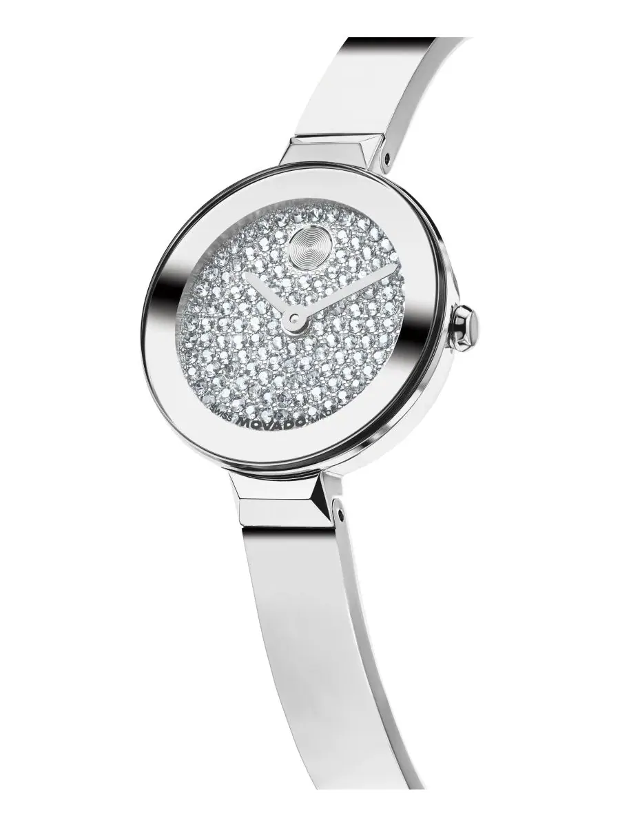 Женские часы Bold Bangle Mini с браслетом из нержавеющей стали Movado — изображение 2 из 3, оттенок серебряный
