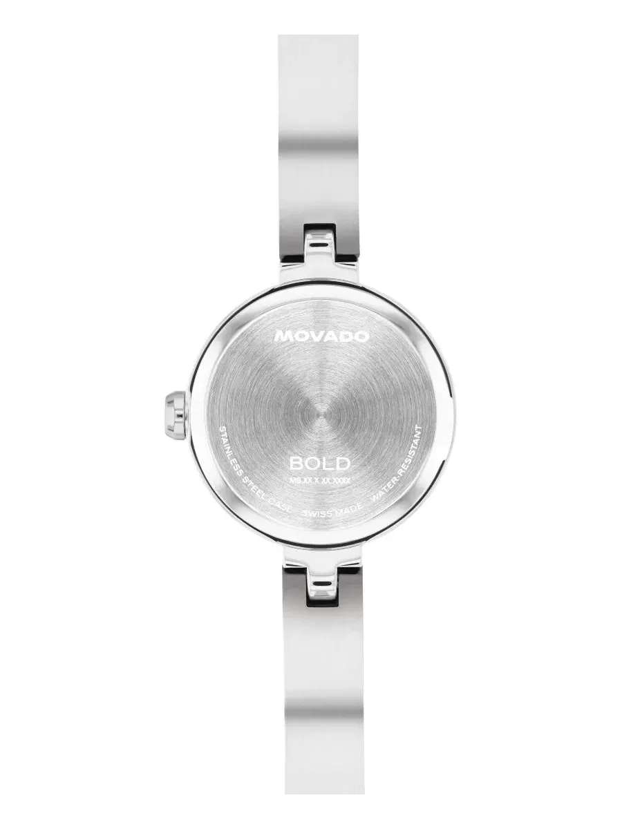 Женские часы Bold Bangle Mini с браслетом из нержавеющей стали Movado — изображение 3 из 3, оттенок серебряный
