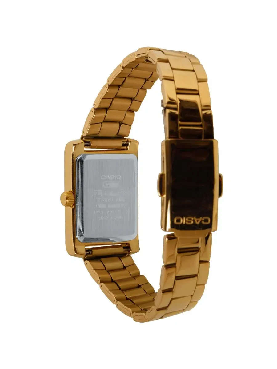 Женские часы Casio с японским кварцевым механизмом, золотистый корпус, 21 мм — изображение 3 из 3, оттенок золото