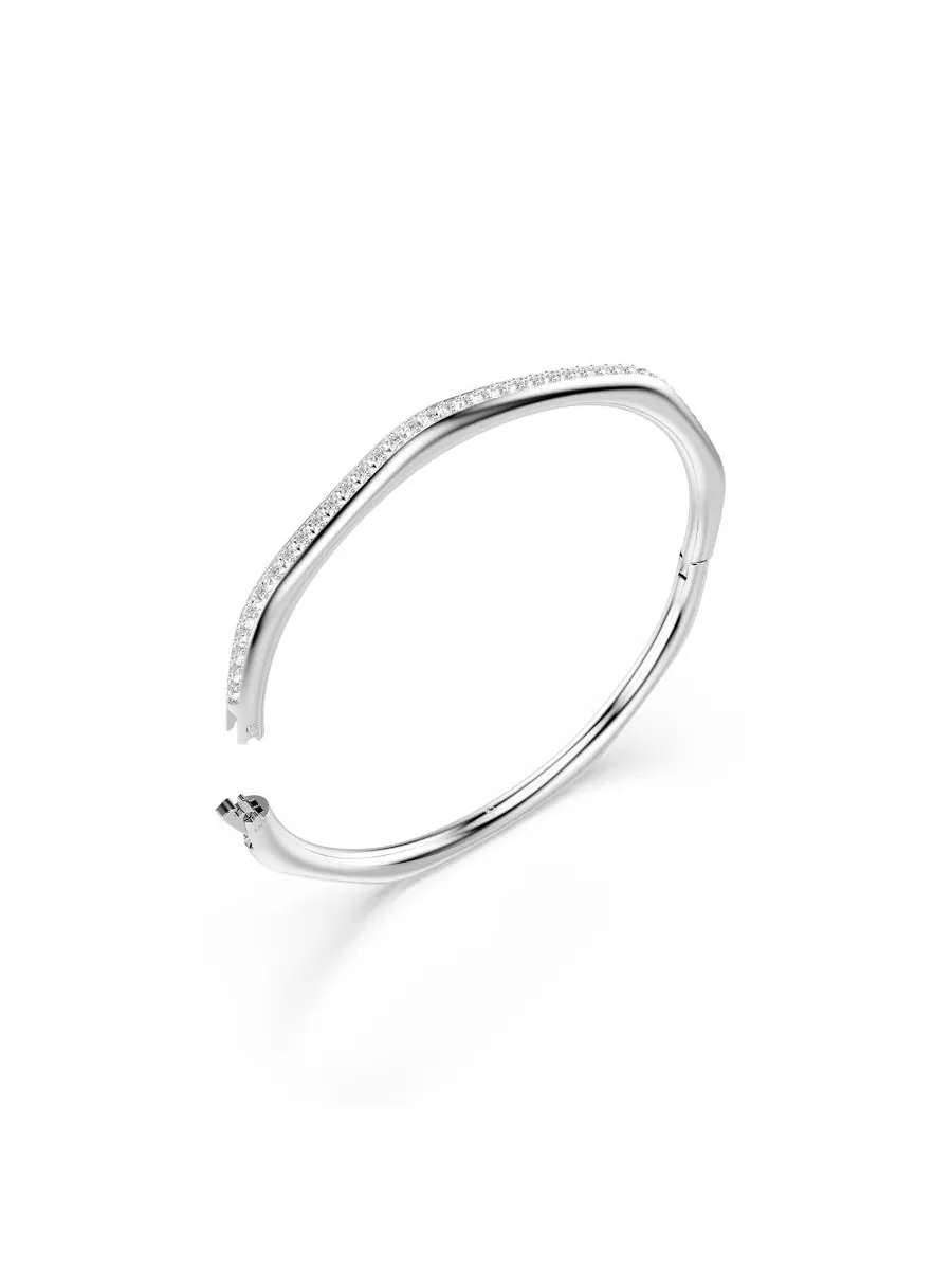 Браслет Swarovski Dextera с родиевым покрытием Swarovski — изображение 4 из 7, оттенок серебряный