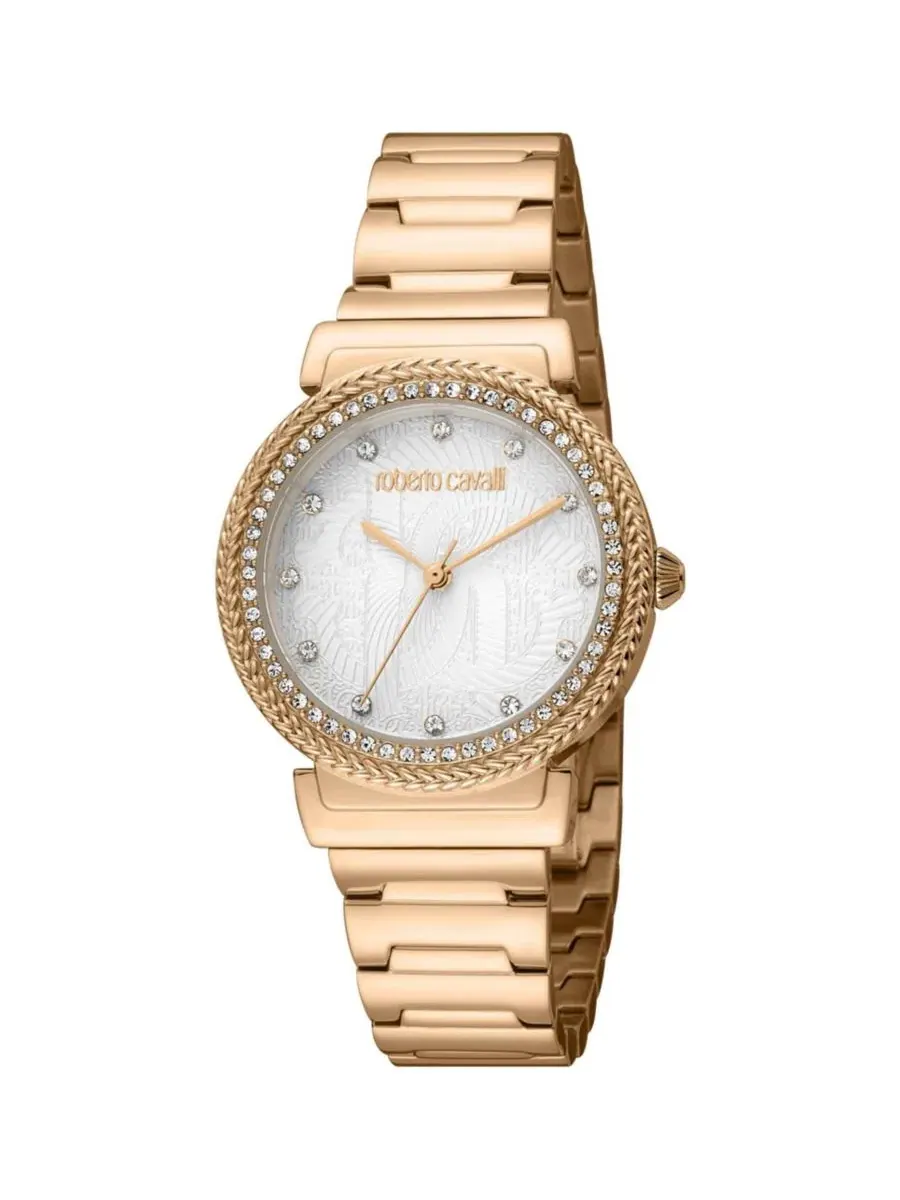 Женские часы Glam Quartz IP Stainless Steel Bracelet Roberto Cavalli