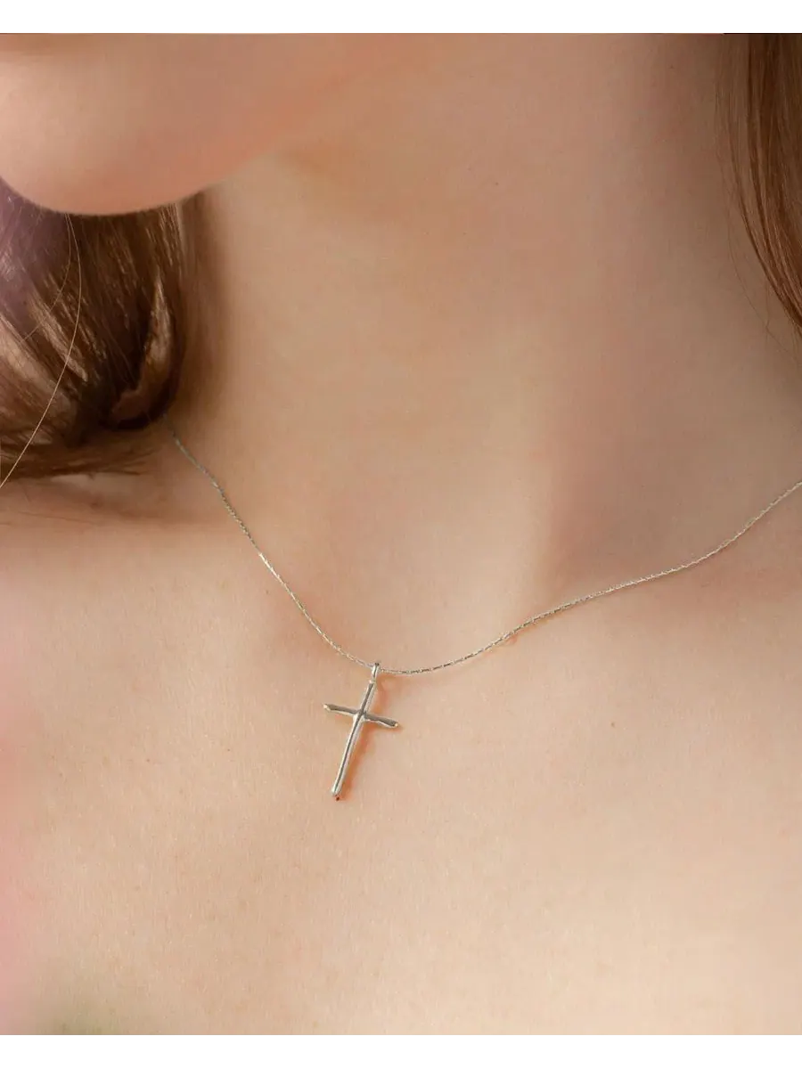 Кулон-крест Ariel Cross Necklace Bearfruit Jewelry — изображение 4 из 6, оттенок золотистый