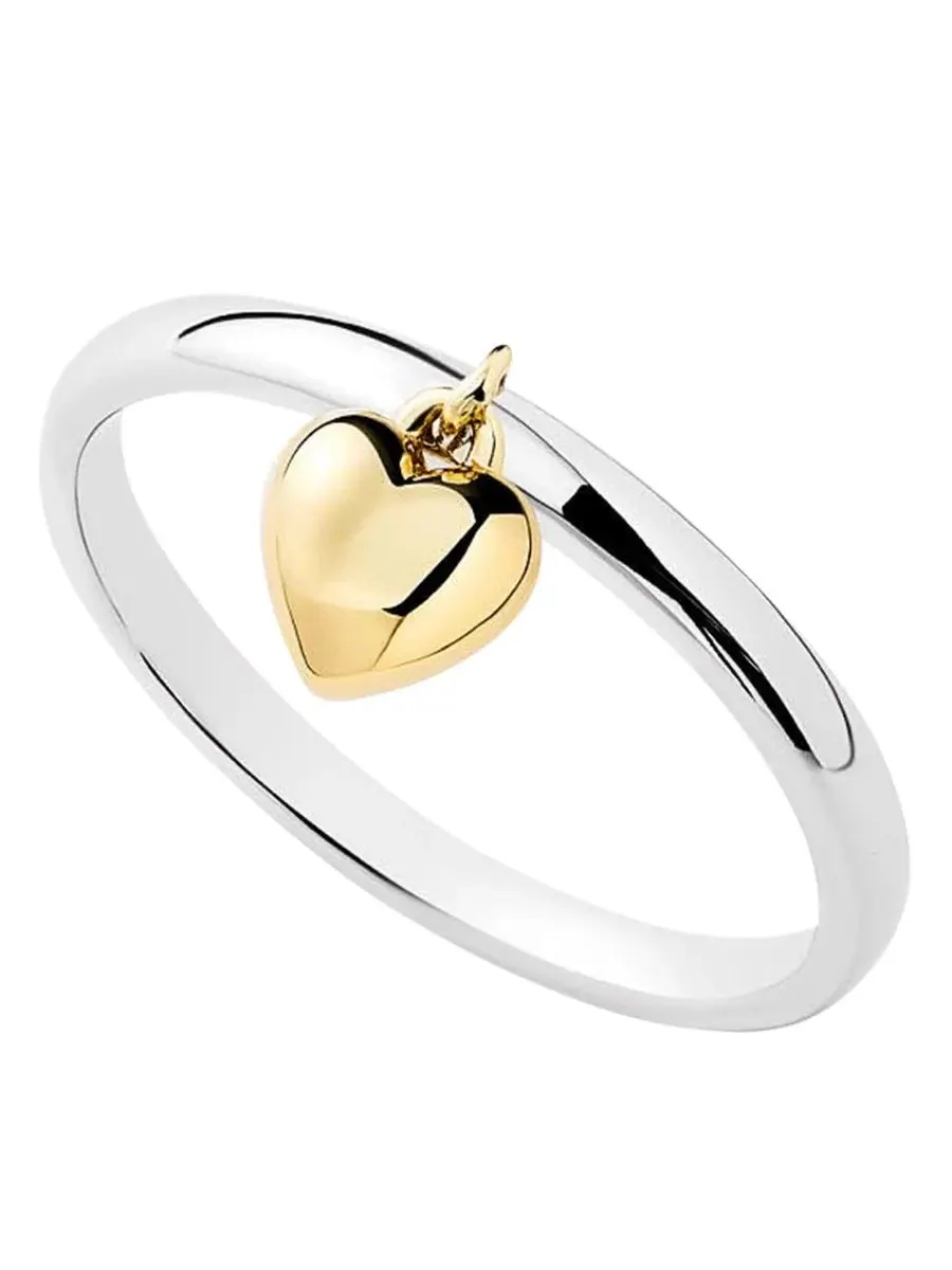 Кольцо Leia Two-Tone Heart Ana Luisa — изображение 1 из 3, оттенок мульти