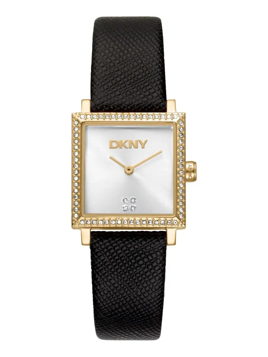 Женские часы с квадратным корпусом DKNY — изображение 1 из 4, оттенок серебряный