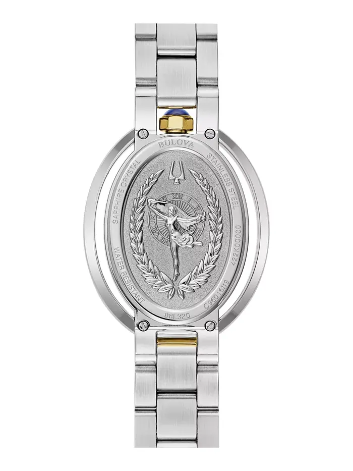 Женские часы-браслет Rubaiyat из двухцветной нержавеющей стали, 29 мм Bulova — изображение 4 из 4, оттенок нет цвета