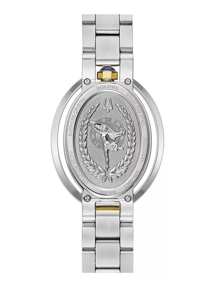 Женские двухцветные часы-браслет Rubaiyat из нержавеющей стали, 29 мм Bulova — изображение 4 из 4