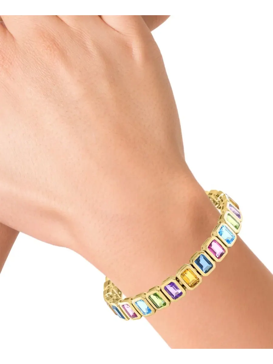 Браслет EFFY Multi-Gemstone Flex Bracelet (общий вес 25,5 карата) из стерлингового серебра с — изображение 2 из 3