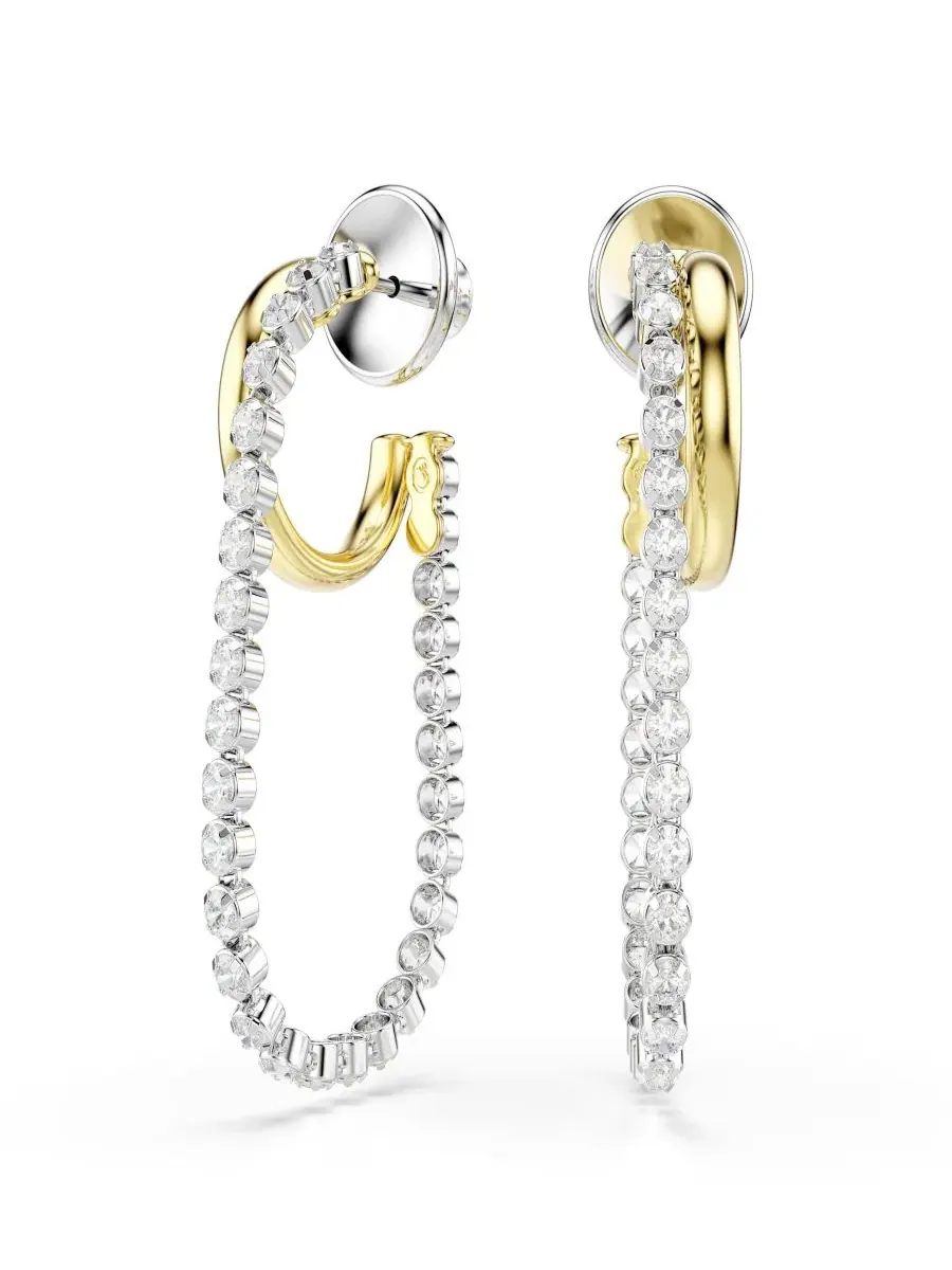 Серьги-подвески с кристаллами Swarovski — изображение 1 из 6, оттенок мульти