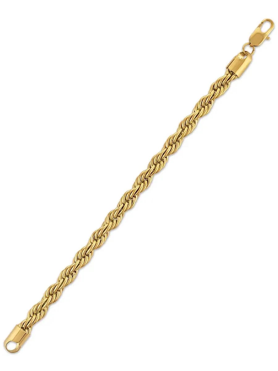 Браслет с цепочкой-канатом из нержавеющей стали, модель Rope Chain Bracelet Esquire Men's Jewelry — изображение 2 из 3