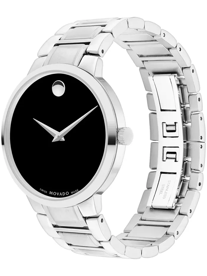 Мужские часы Portfolio Swiss Quartz из нержавеющей стали, 40 мм Movado — изображение 2 из 3