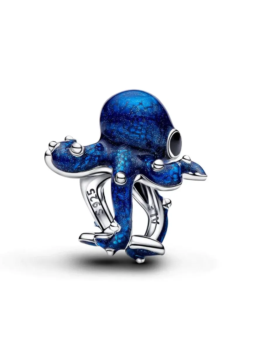 Подвеска «Синий осьминог» Pandora — изображение 2 из 4, оттенок серебристый