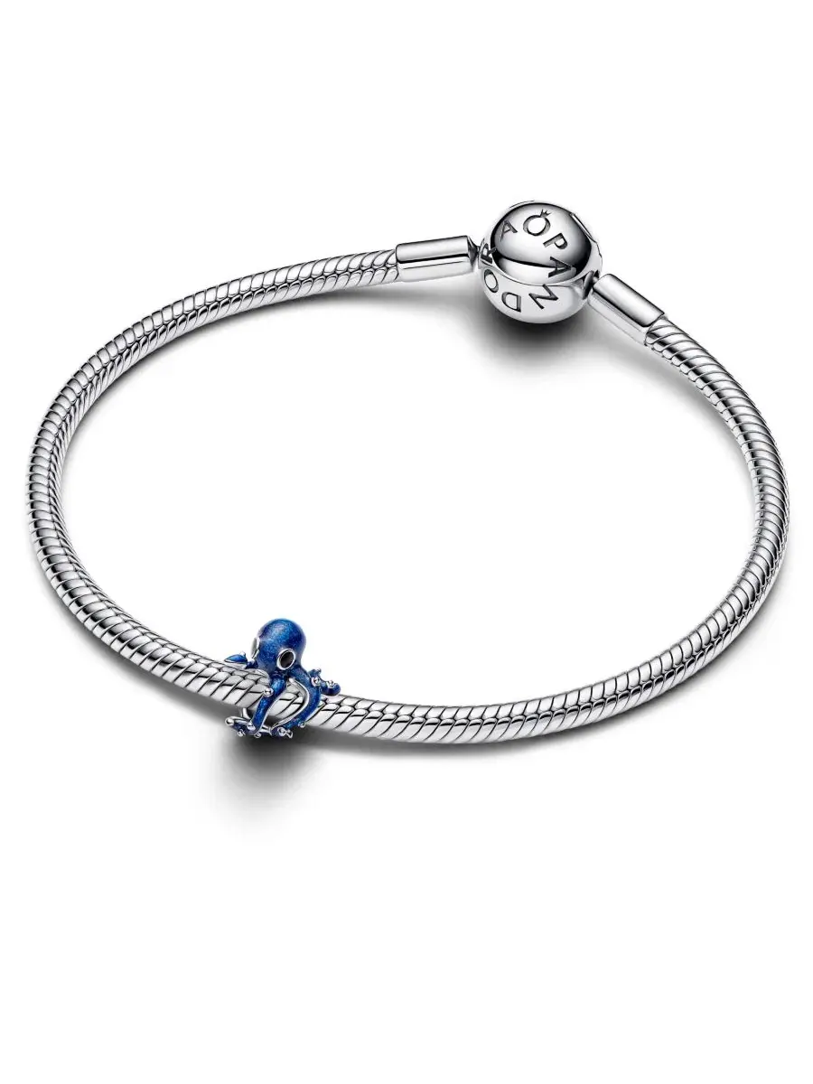 Подвеска «Синий осьминог» Pandora — изображение 3 из 4, оттенок серебристый